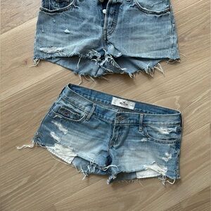 Hollister Low Rise Denim Shorts - Size 3 / Size 26